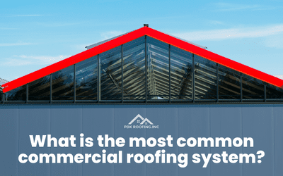 What is the most common commercial roofing system?